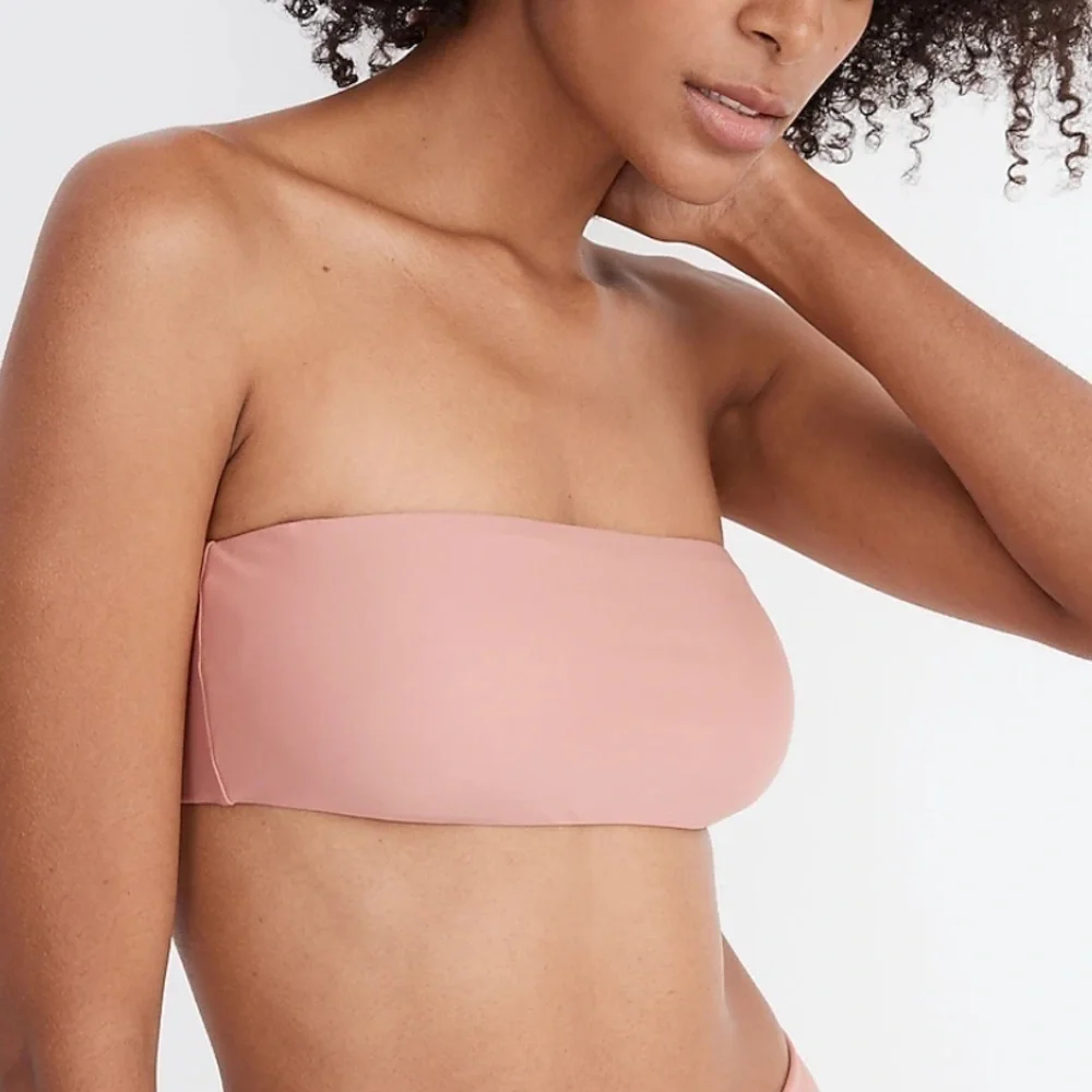 NWT Madewell Second Wave Spaghetti-Strap‎ Bandeau Bikini Top